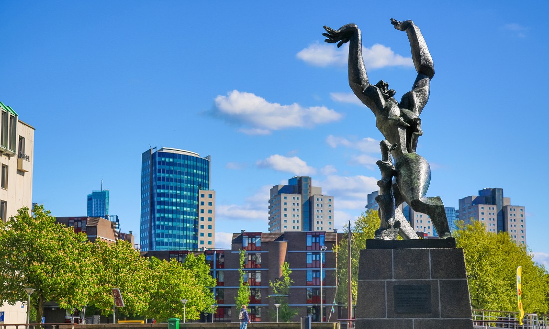 Rotterdam Blitz Commemoration Sculpture by Ossip Zadkine