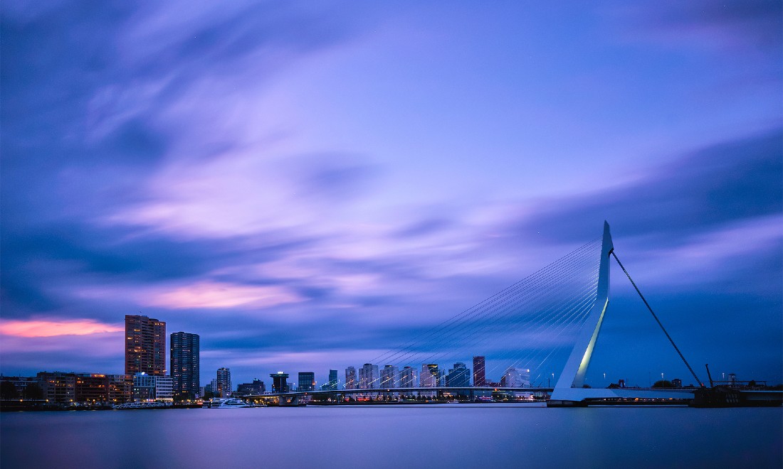 Rotterdam Erasmus Bridge the Netherlands