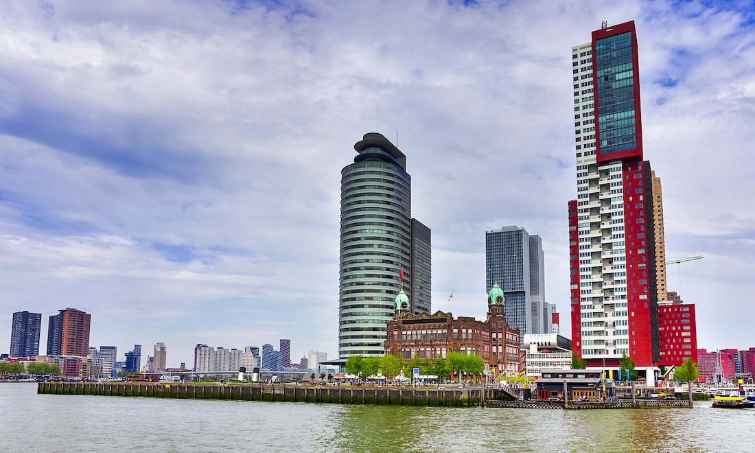 Port and business centre in Rotterdam