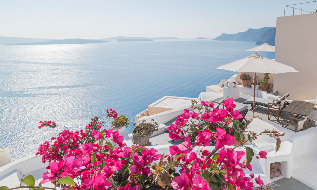 Santorini island in Greece