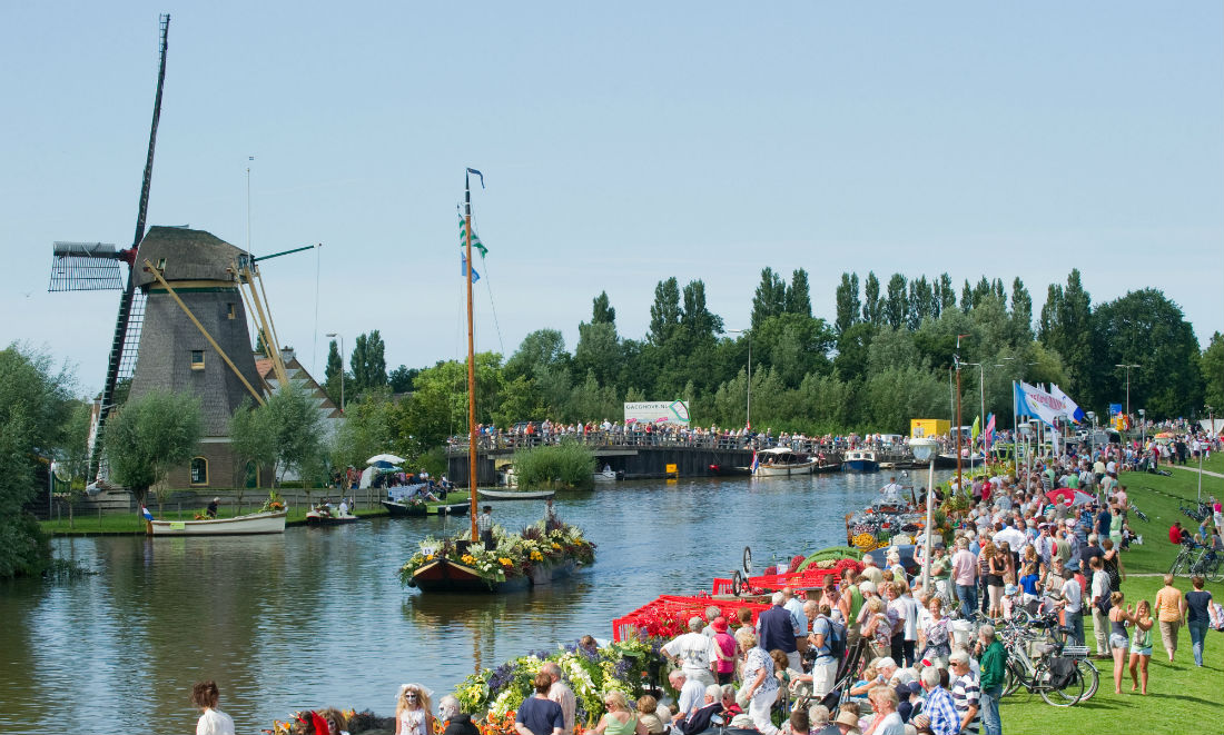 Floating Flower Parade In The Netherlands 