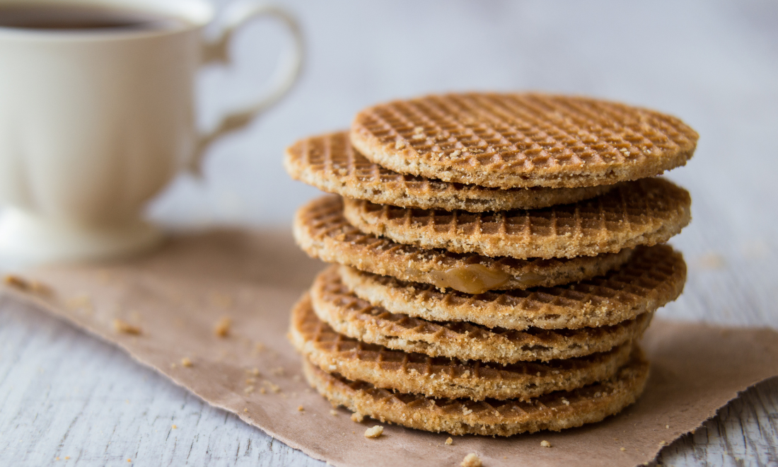 Stack of stroopwafels