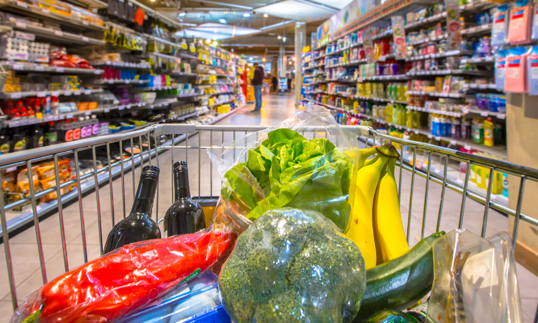 Grocery shopping at Dutch supermarket