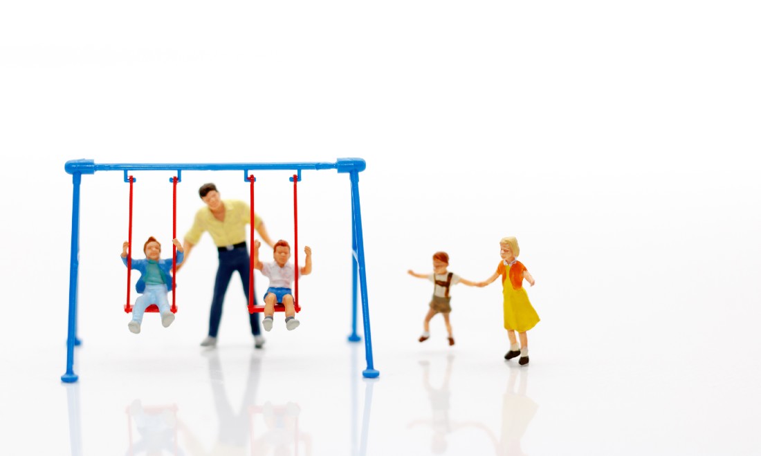 family swing playground