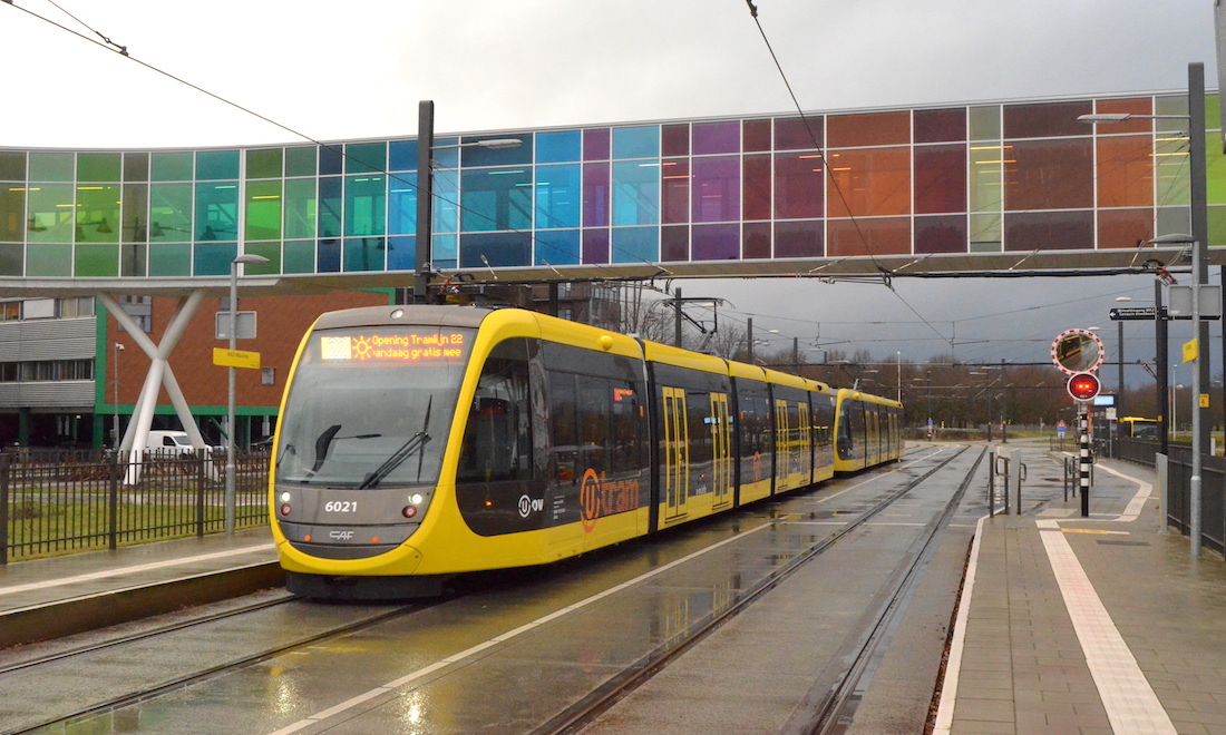 Tram on the new Uithoflijn