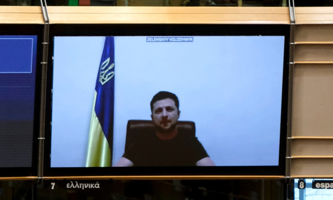 Ukrainian President Zelenskyy Dutch Parliament Tweede Kamer