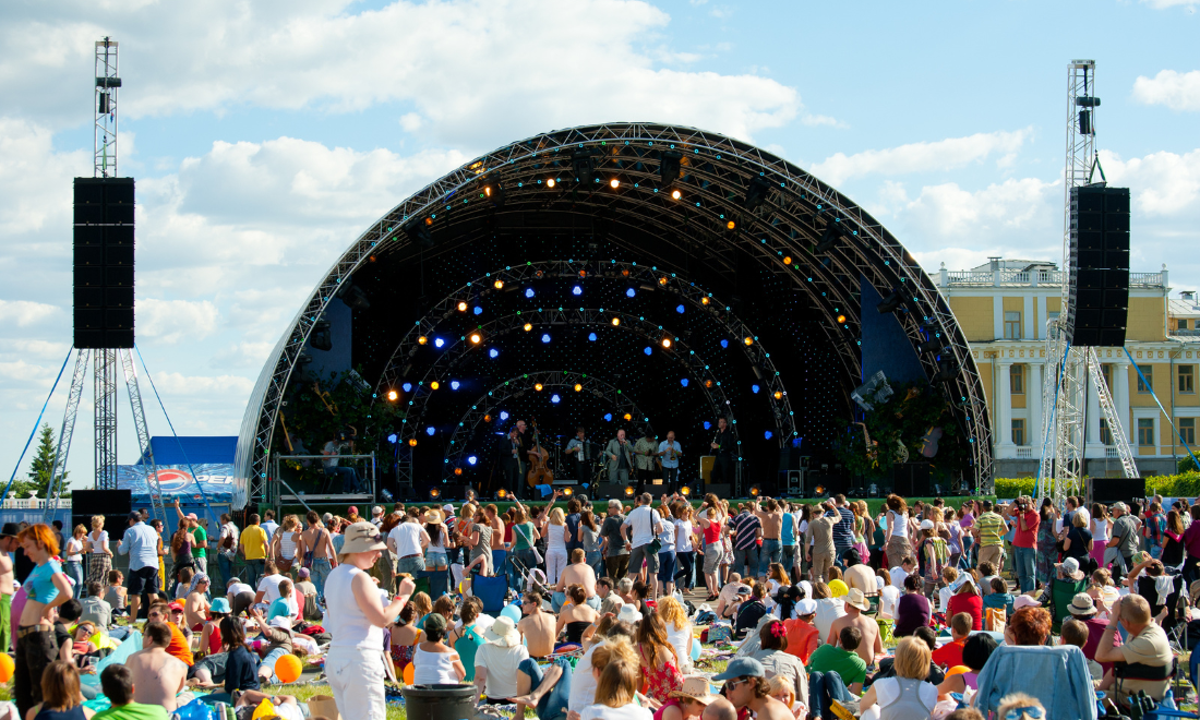 Concert at festival in the Netherlands