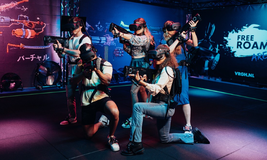 Step into the future of fun at VR GameHouse Amsterdam's premier VR gaming arcade - Main image / Thumbnail (1100 x 660)