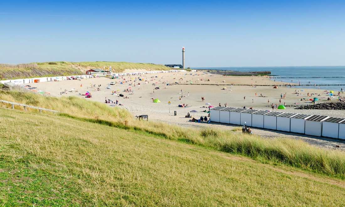 Westkapelle beach summer the Netherlands