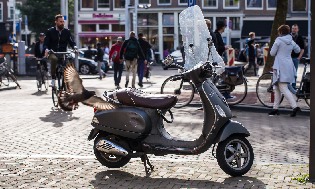 Scooter in Amsterdam, the Netherlands